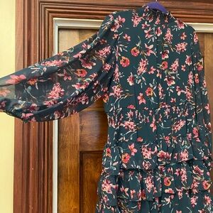 Long sleeve floral dress